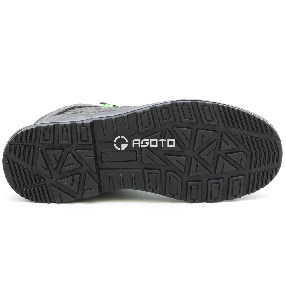 detail ALBATROS Vector MID S3 sivá pánska kožená pracovná obuv, pohodlná a moderná