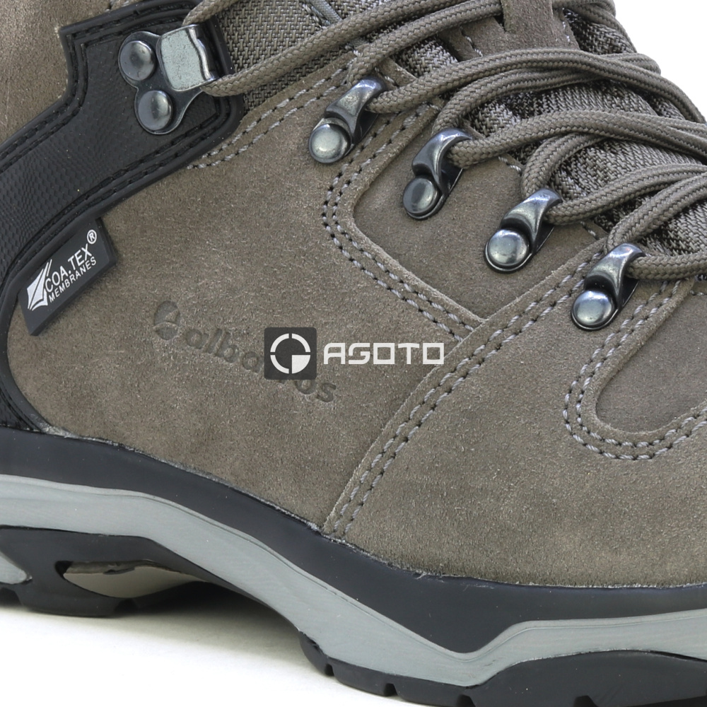 detail ALBATROS Trento MID O2 hnedá pánska kožená pracovná obuv s membránou CTX