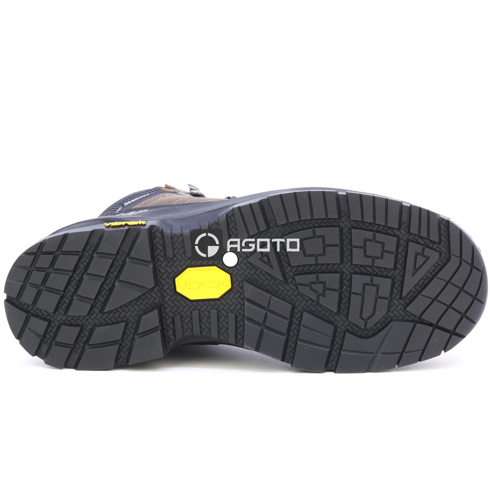 detail BICAP Terrax S7S hnedá pánska kožená odolná pracovná obuv s membránou Respitex®