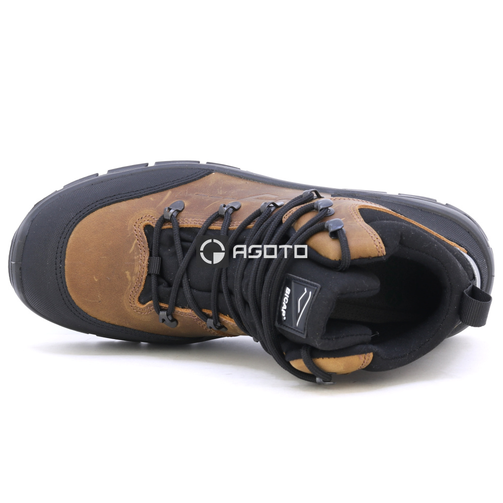 detail BICAP Argine Mid S7S hnedá pánska kožená pracovná obuv s membránou Respitex®