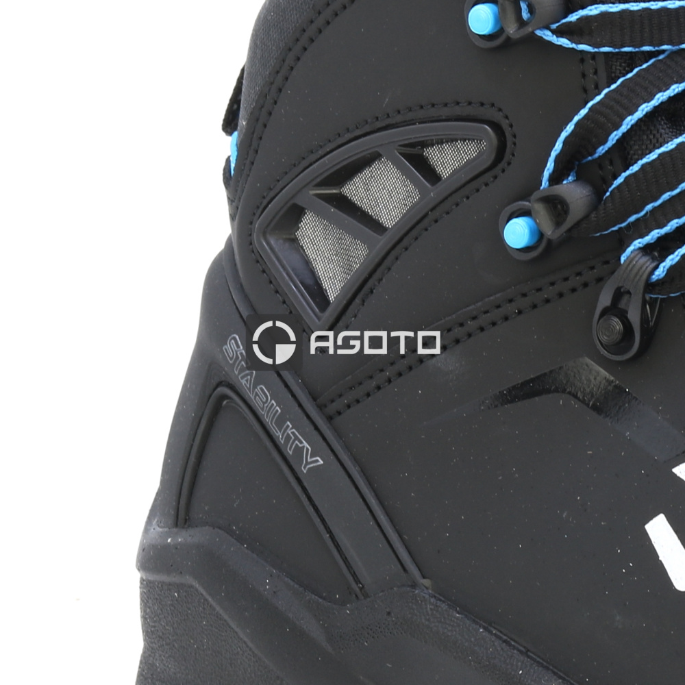 detail BICAP Whale Mid S3 čierna pánska pracovná obuv s ventilačným systémom Pro Air