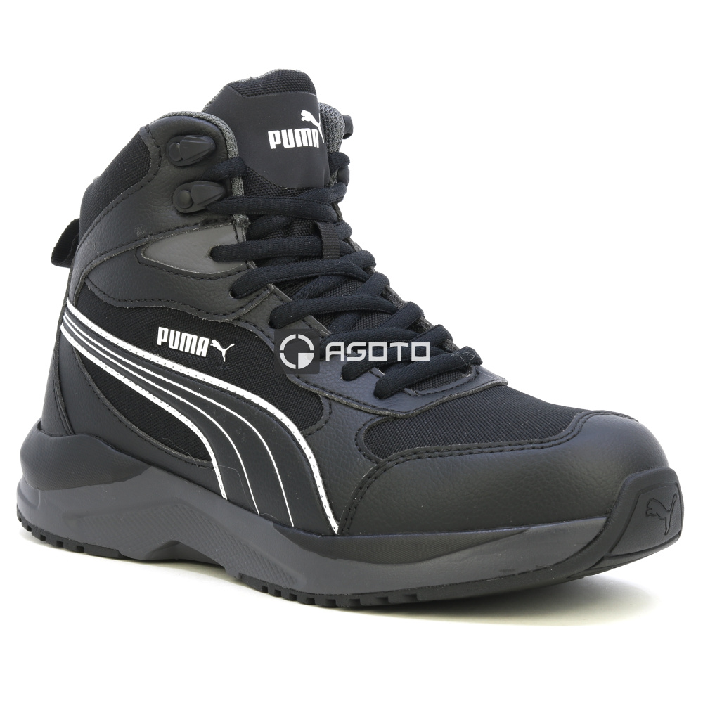 detail PUMA Shift Mid S3S čierna pánska pracovná členková obuv