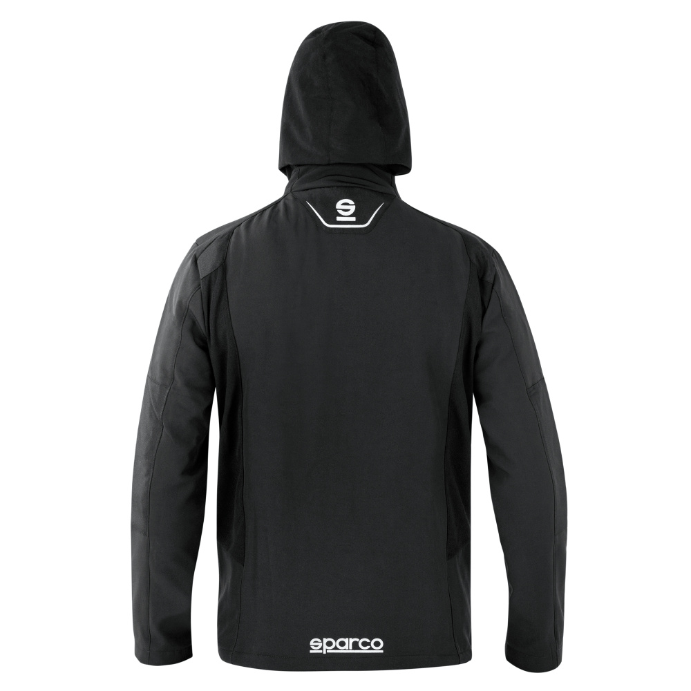 detail SPARCO Seattle černá pánská pracovní softshell bunda
