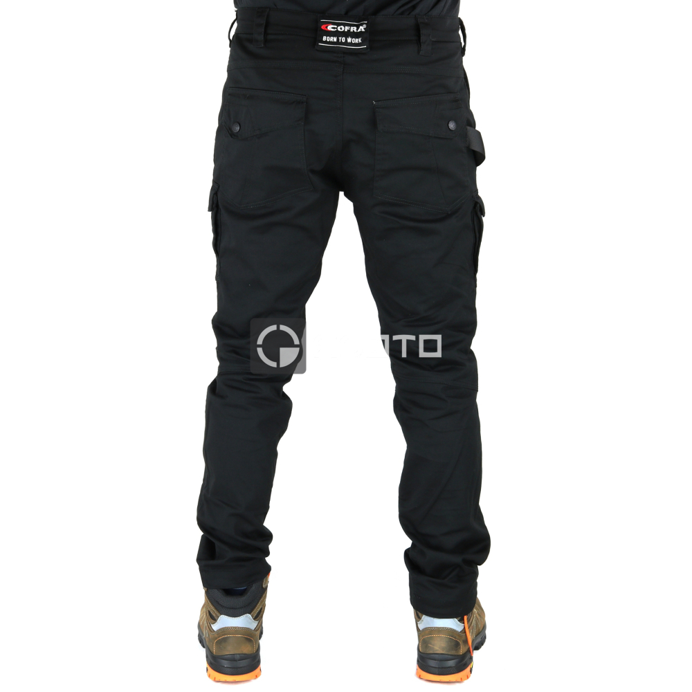 detail COFRA Jember Stretch kalhoty černé