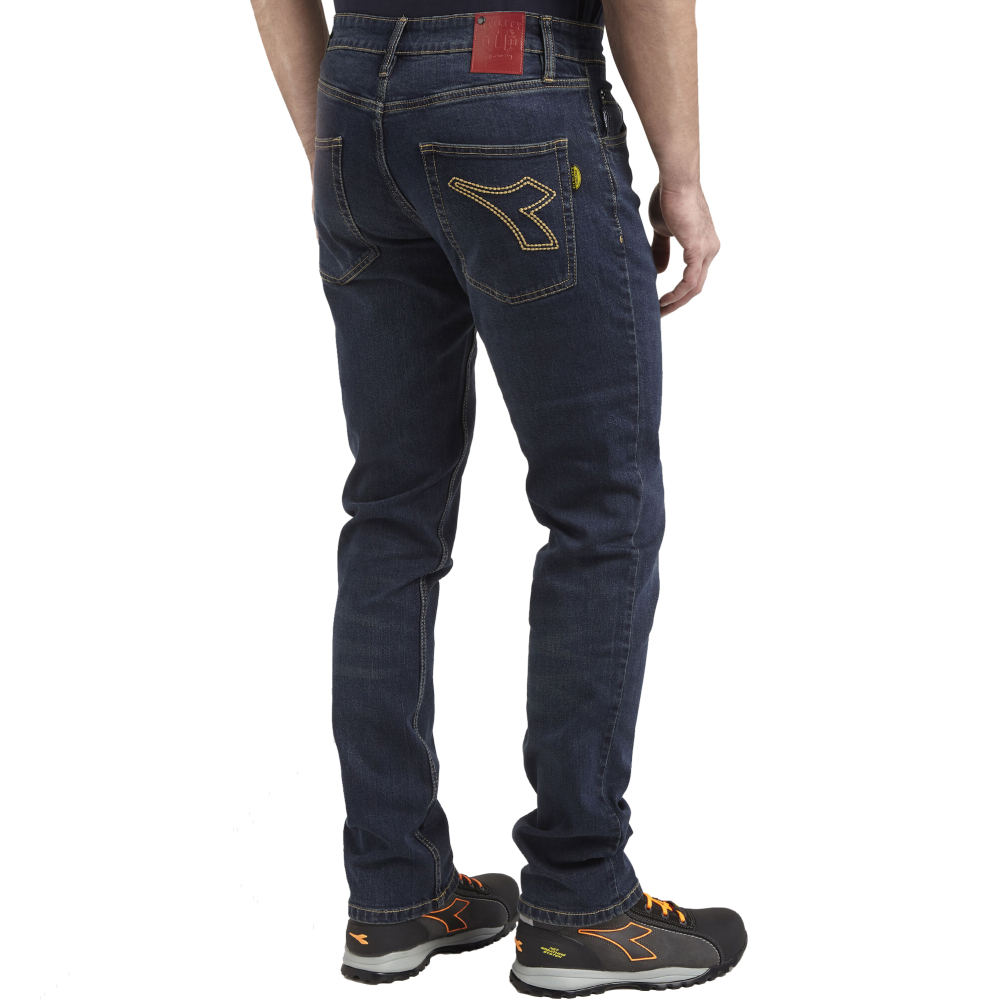 detail DIADORA Stone 5 PKT modré pánské kalhoty Jeans Stretch