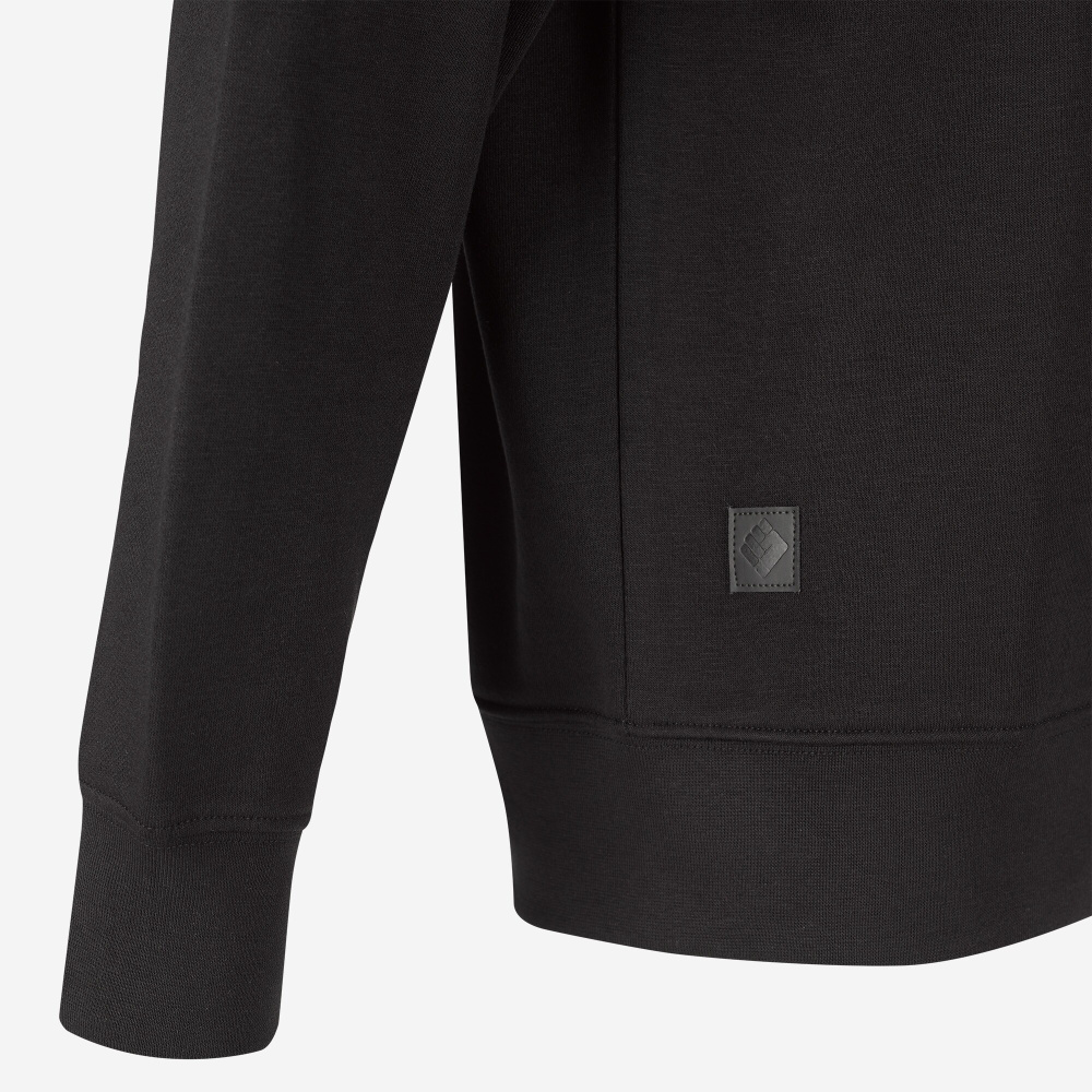 detail TOWORKFOR Sweatshirt čierna pánska rýchloschnúca mikina pre skvelý komfort