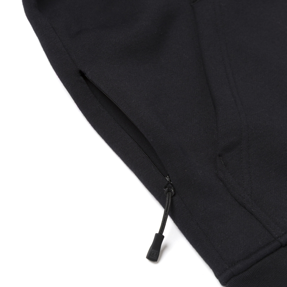 detail CATERPILLAR TM Hooded čierna pánska mikina s kapucňou a logom CAT