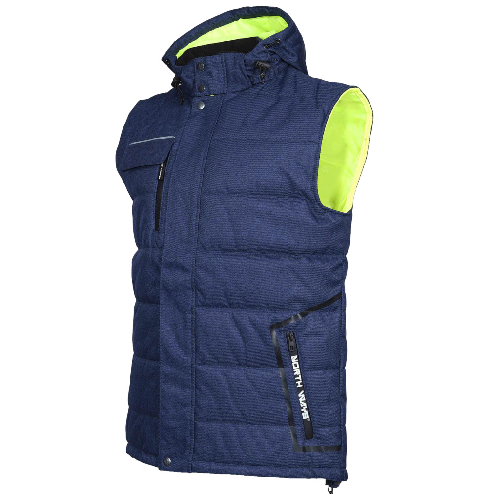 detail Nine Worths Maximy modrá pánska pracovná vesta WP 5000 mm