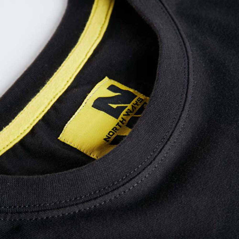 detail NORTH WAYS Duck černé pánské pracovní triko 100% Ba