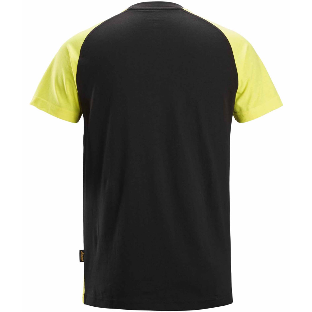 detail SNICKERS černé pánské raglánové triko 100% Ba