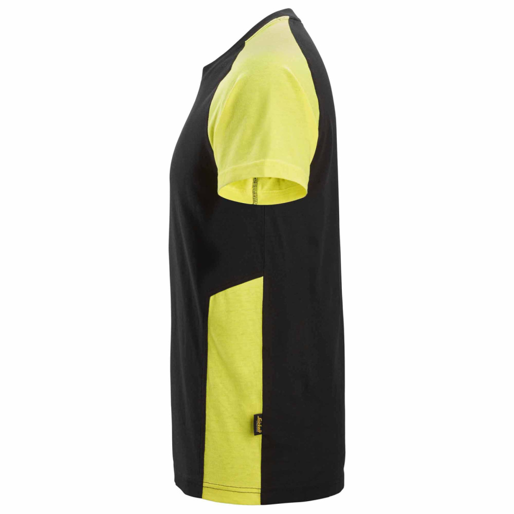 detail SNICKERS černé pánské raglánové triko 100% Ba