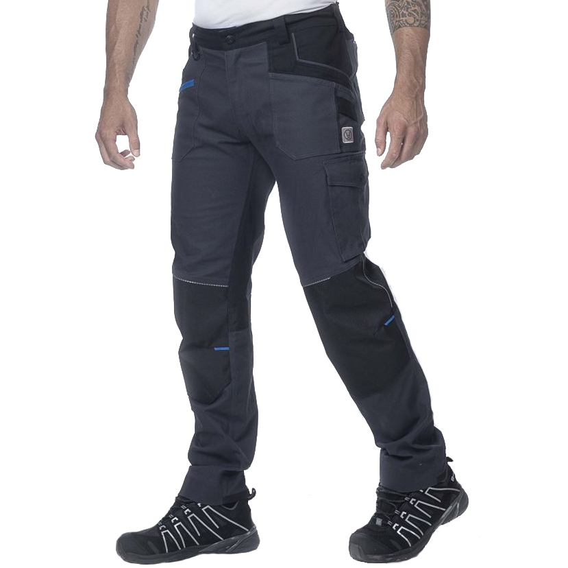 detail ARDON 4Xstretch šedé pánské pracovní kalhoty Stretch