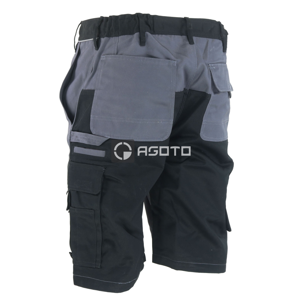 detail Engelbert Strauss šedé pánské pracovní kraťasy