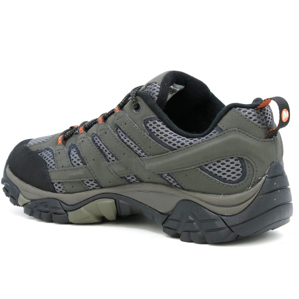detail MERRELL Moab 3 GTX sivá pánska kožená outdoorová obuv s membránou Gore-Tex®
