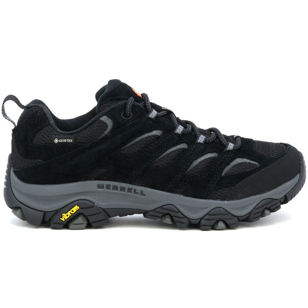 detail MERRELL Moab 3 GTX černá pánská outdoor obuv + Goretex membrána