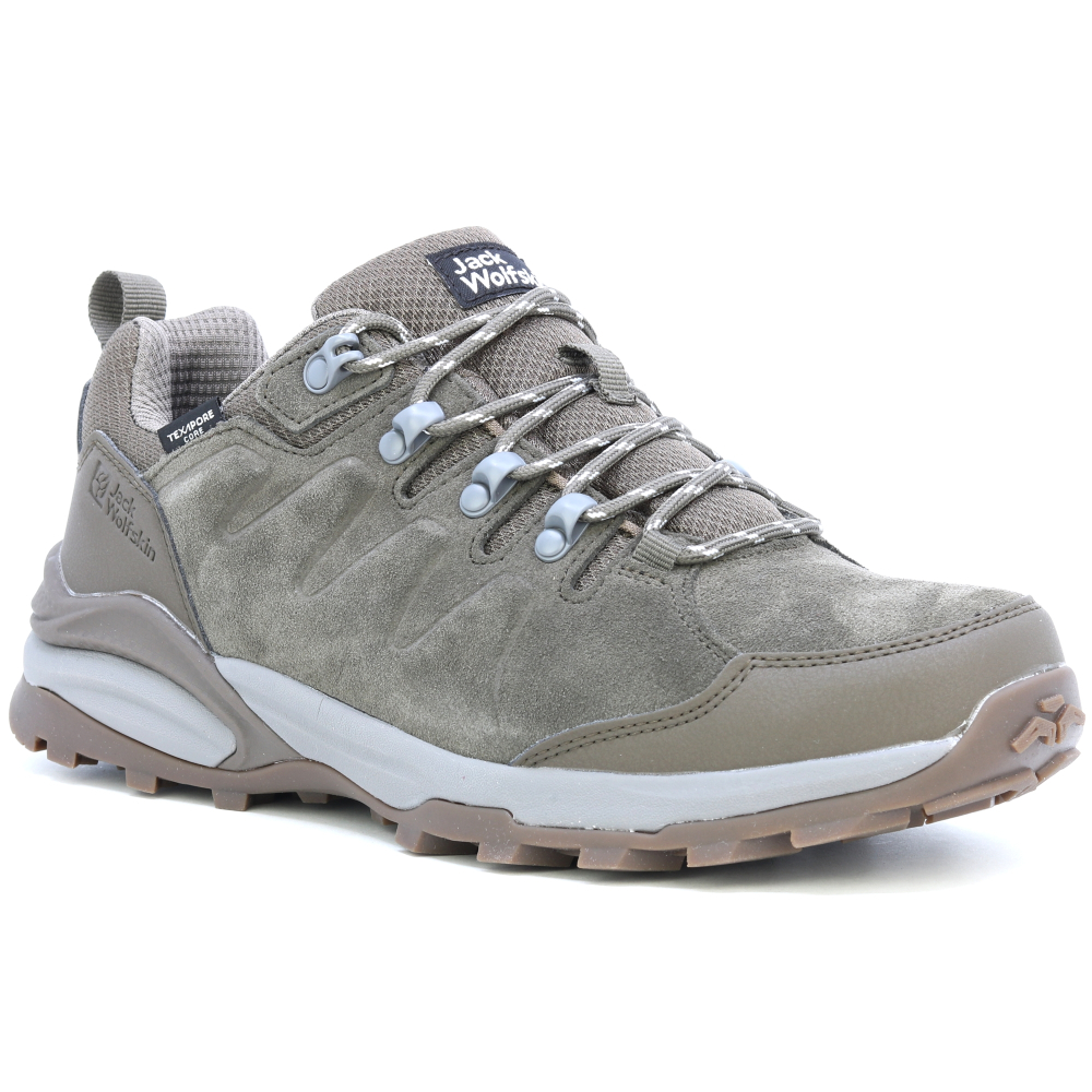 detail Jack Wolfskin Refugio béžová pánská outdoor obuv Texapore membrána