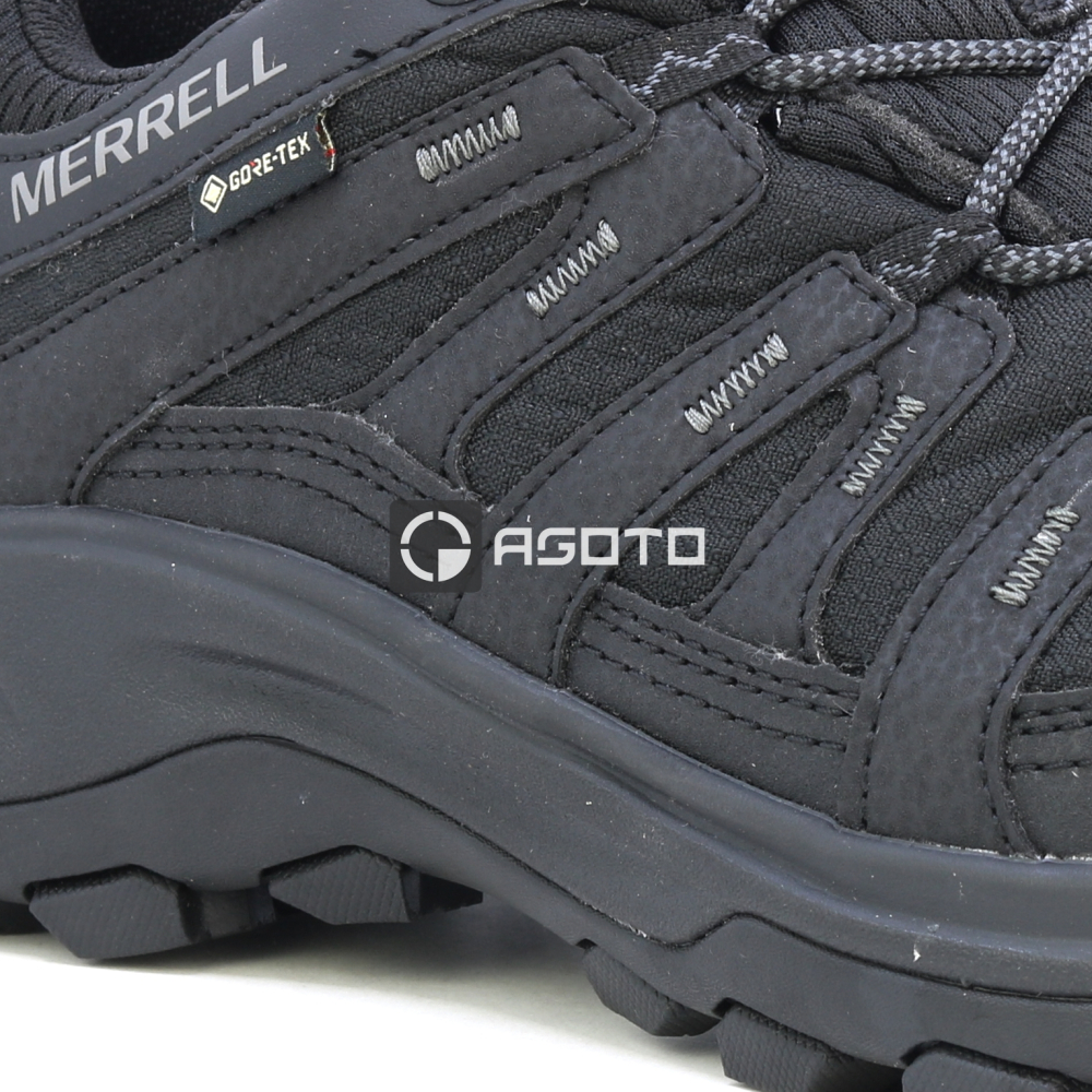 detail MERRELL Claypool 2 Sport Gtx New černá pánská outdoor obuv Goretex membrána