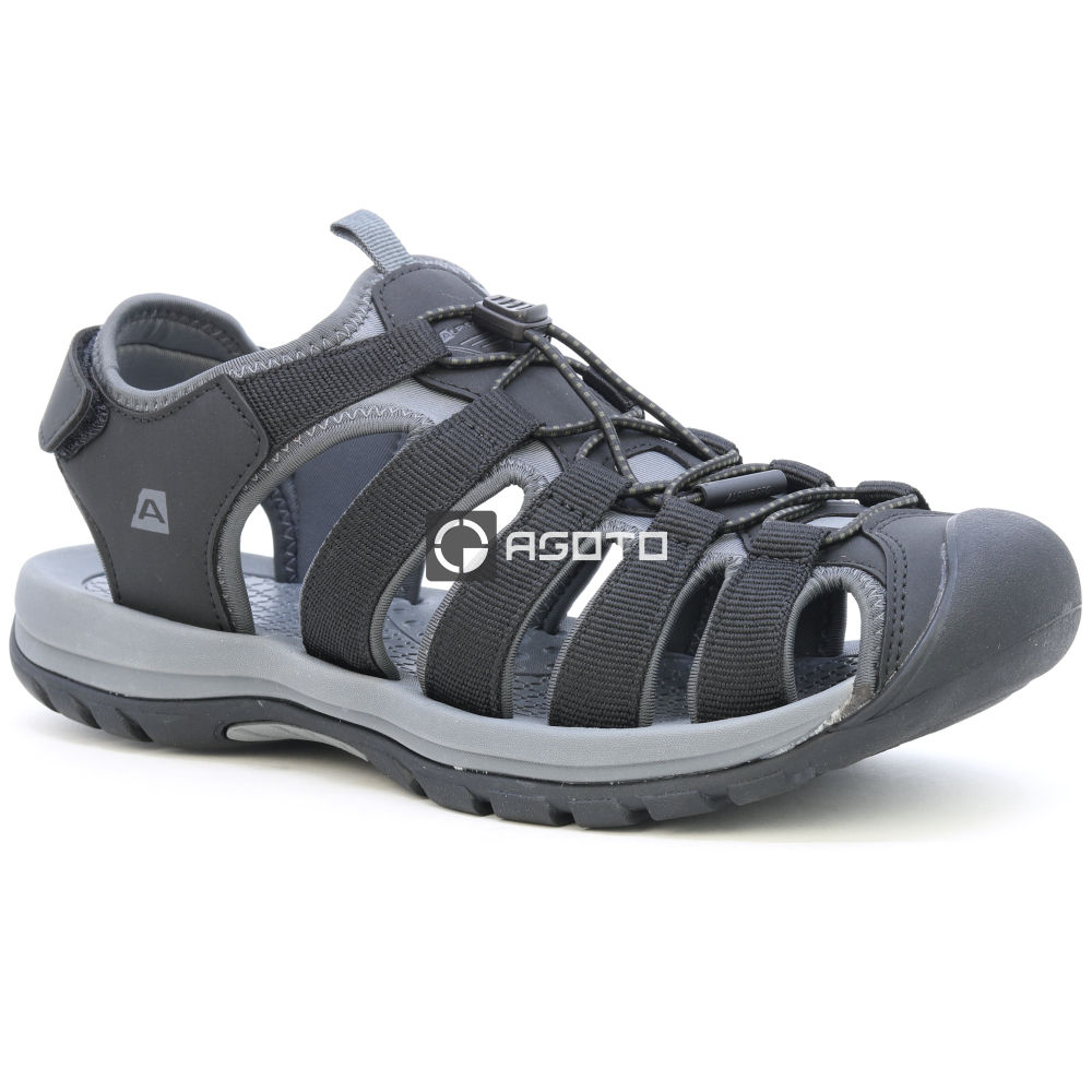 detail ALPINE PRO Mored černá pánská outdoor obuv