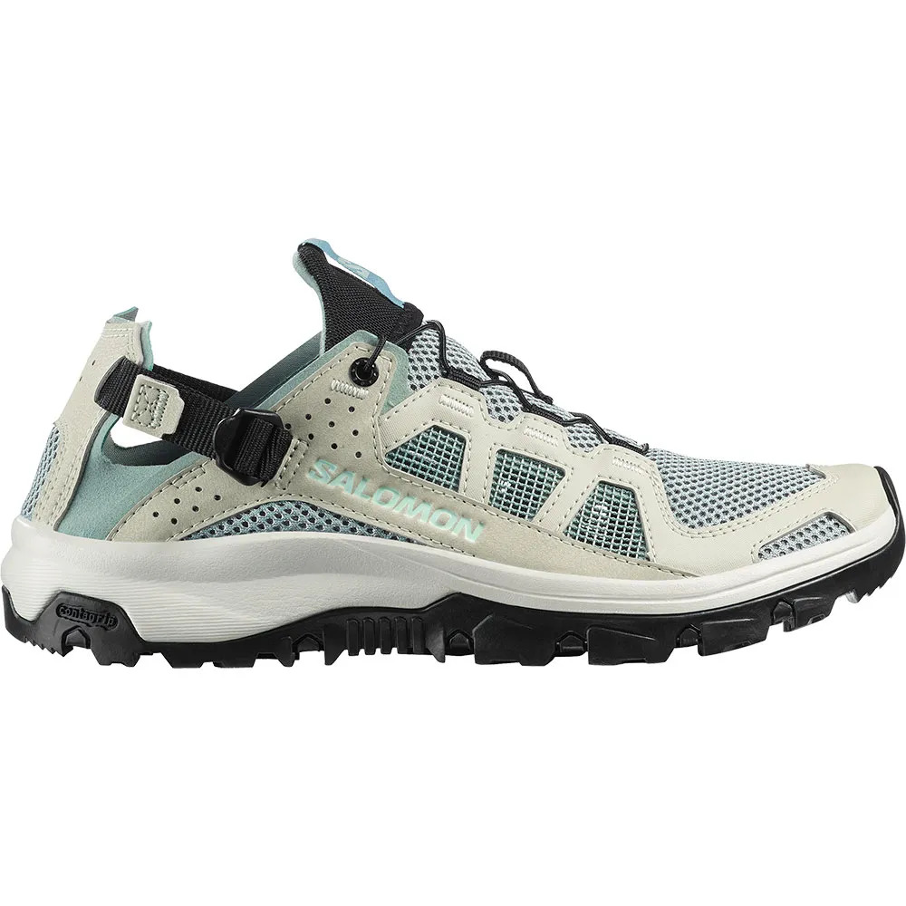 detail SALOMON Techamphibian 5 W Arctic Ice zelená dámská outdoor obuv