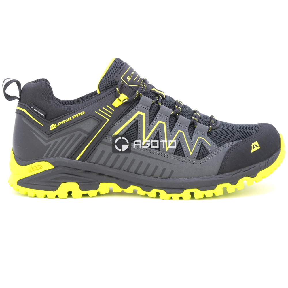 detail ALPINE PRO Imahe černá pánská outdoor obuv PTX membrána