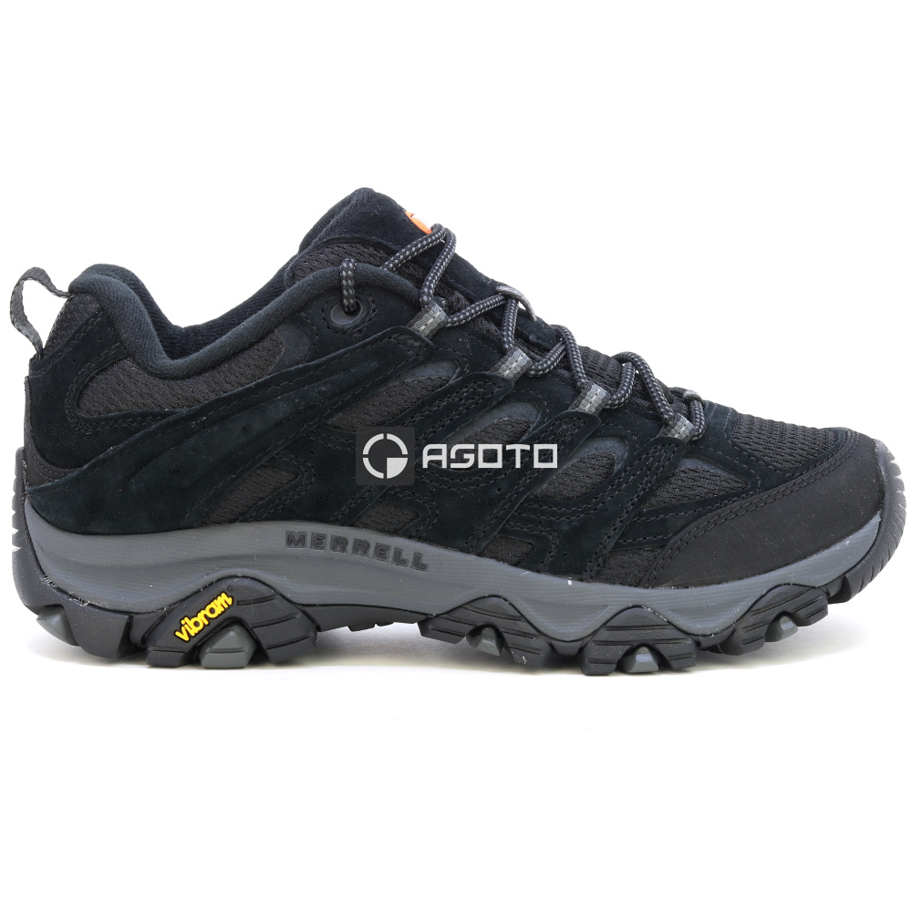 detail MERRELL MOAB 3 black night černá pánská outdoor obuv
