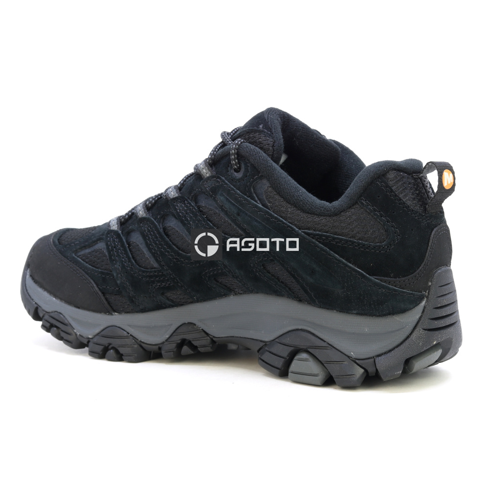 detail MERRELL MOAB 3 black night černá pánská outdoor obuv