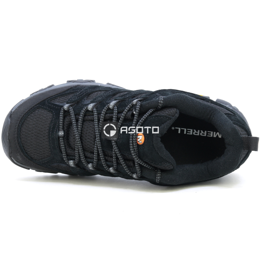 detail MERRELL MOAB 3 black night černá pánská outdoor obuv