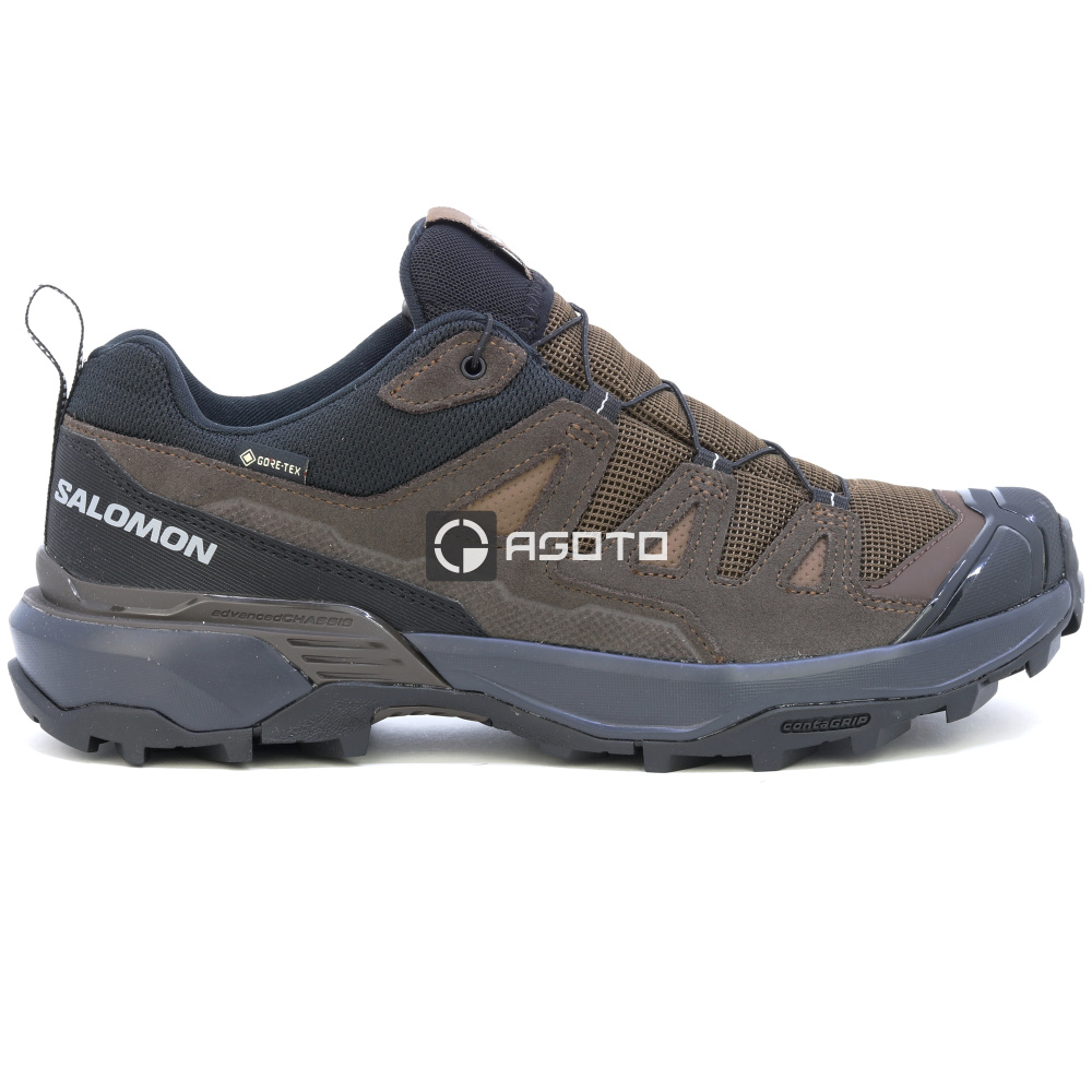 detail SALOMON X ULTRA 360 LTR GTX Dkeart hnědá pánská outdoor obuv Goretex membrána