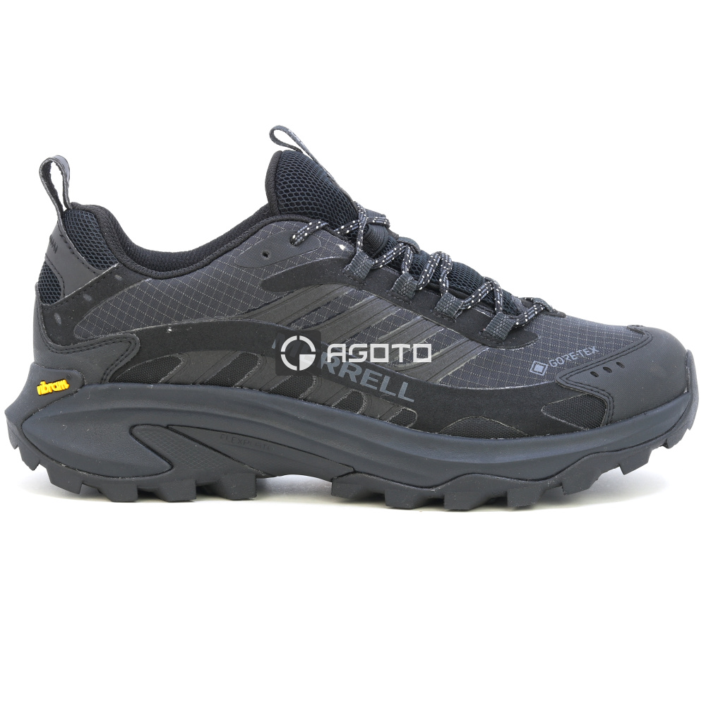 detail MERRELL MOAB SPEED 2 GTX black černá pánská outdoor obuv Gore-Tex® membrána