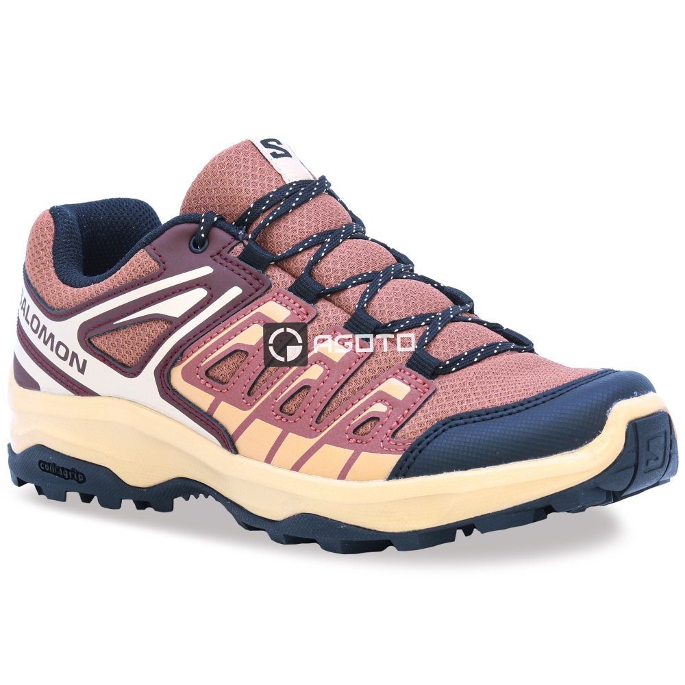 detail SALOMON Exterga W Russet vínová dámská outdoor obuv