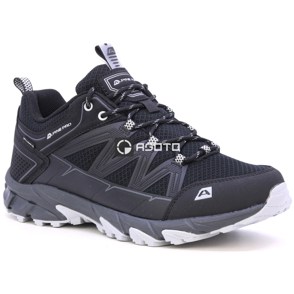 detail ALPINE PRO černá pánská outdoor obuv + PTX membrána