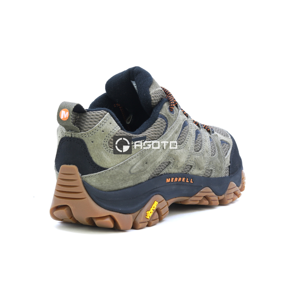 detail MERRELL Moab 3 GTX olivová pánská outdoor obuv GORE-TEX® membrána