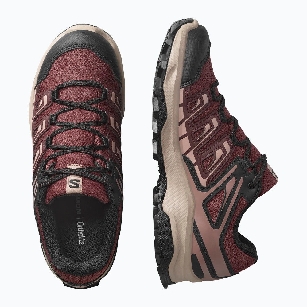 detail SALOMON Exterga GTX W vínová dámská outdoor obuv membrána Gore-Tex®