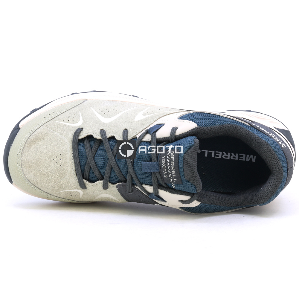 detail MERRELL YOKOTA 3 GTX talc šedá pánská outdoor obuv GORE-TEX® membrána