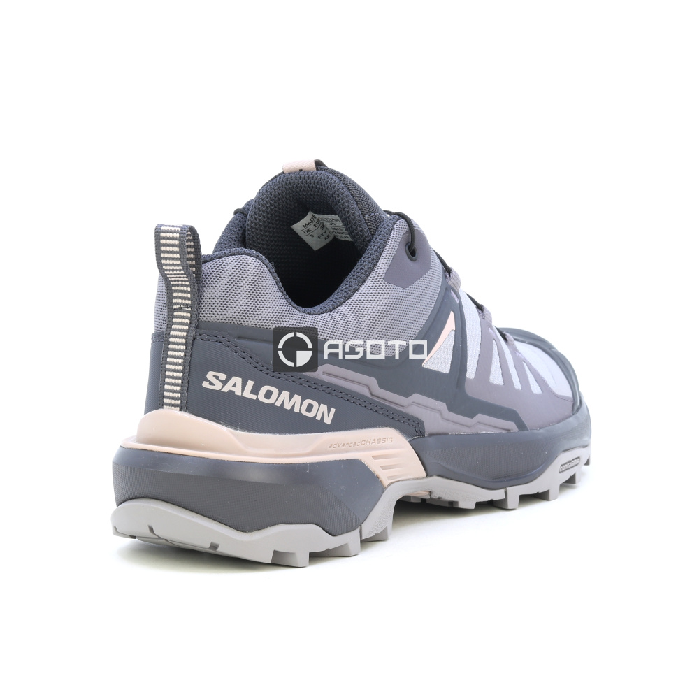 detail SALOMON X ULTRA 360 W Gull/Nine sivá dámska outdoorová obuv, pohodlná do hôr