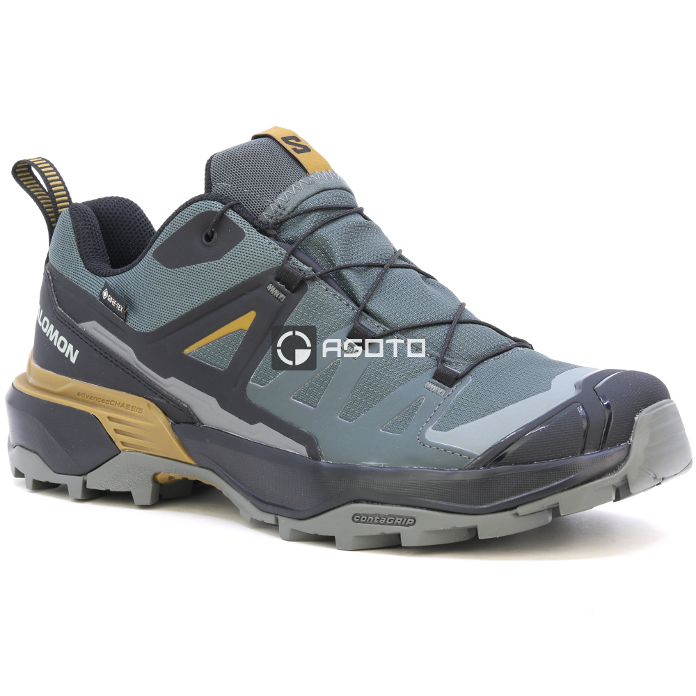 detail SALOMON X ULTRA 360 GTX sivá pánska outdoorová obuv s membránou Gore-Tex®