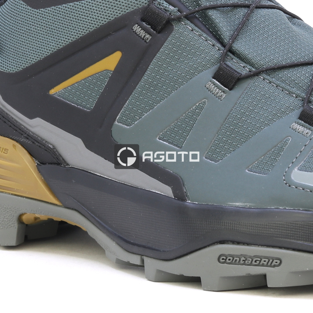 detail SALOMON X ULTRA 360 GTX sivá pánska outdoorová obuv s membránou Gore-Tex®