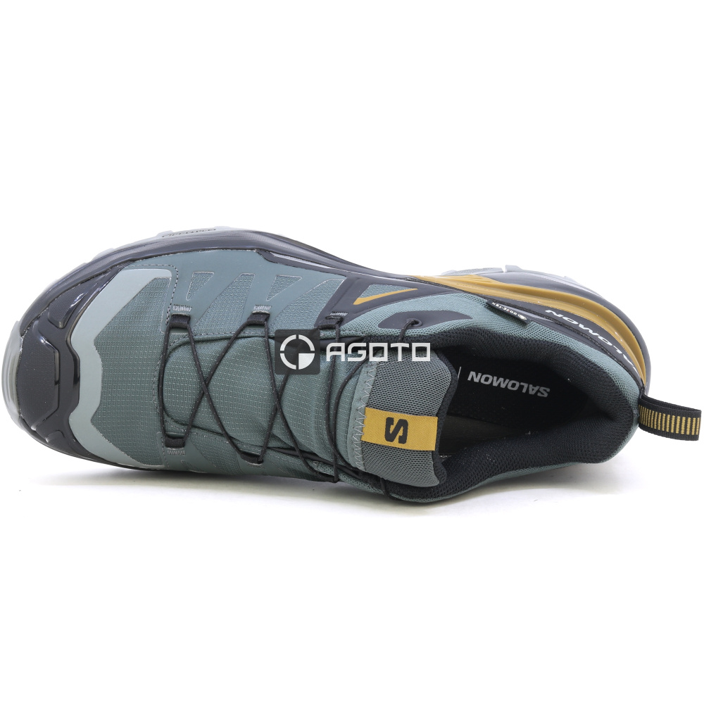 detail SALOMON X ULTRA 360 GTX sivá pánska outdoorová obuv s membránou Gore-Tex®