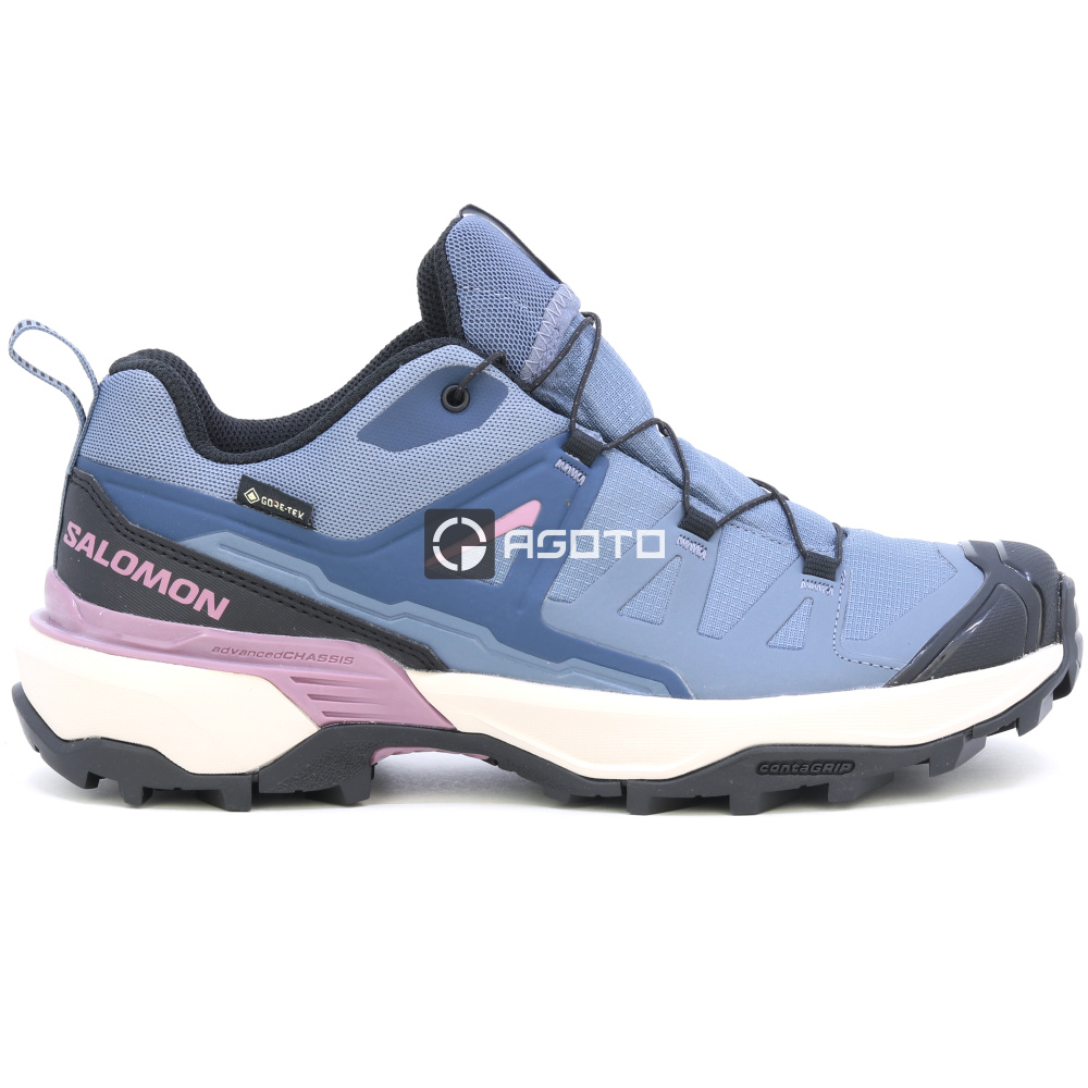 detail SALOMON X Ultra 360 GTX W modrá dámska outdoorová obuv s membránou Gore-Tex®