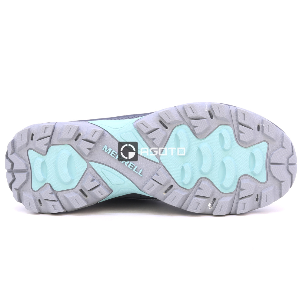 detail MERRELL SPEED STRIKE 2 GTX zelená dámska outdoorová obuv s membránou Gore-Tex®