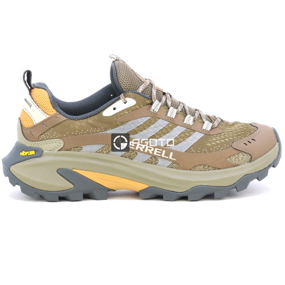 detail MERRELL Moab Speed 2 hnedá pánska outdoor obuv ľahká a vzdušná + Vibram®
