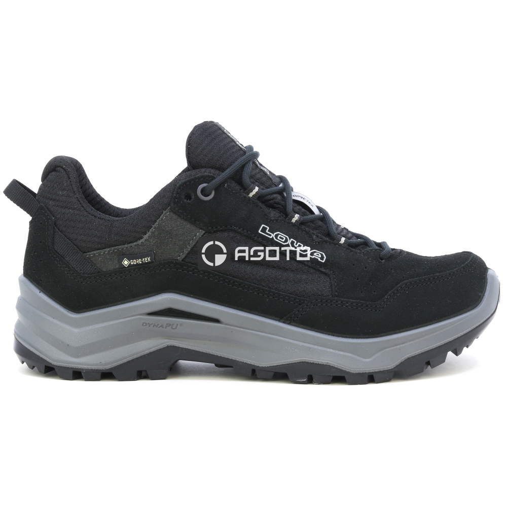 detail LOWA Ventierra GTX čierna pánska kožená outdoor obuv, membrána Gore-Tex®