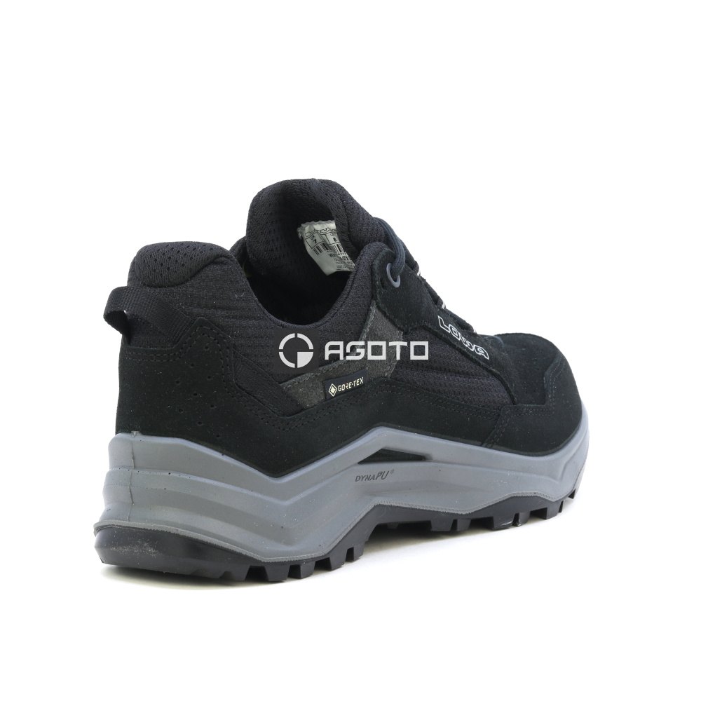 detail LOWA Ventierra GTX čierna pánska kožená outdoor obuv, membrána Gore-Tex®