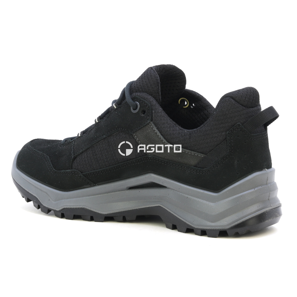 detail LOWA Ventierra GTX čierna pánska kožená outdoor obuv, membrána Gore-Tex®