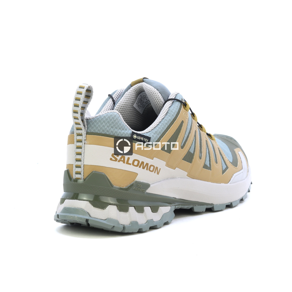 detail SALOMON XA PRO 3D V9 GTX sivá pánska ľahká outdoorová obuv s membránou GORE-TEX®