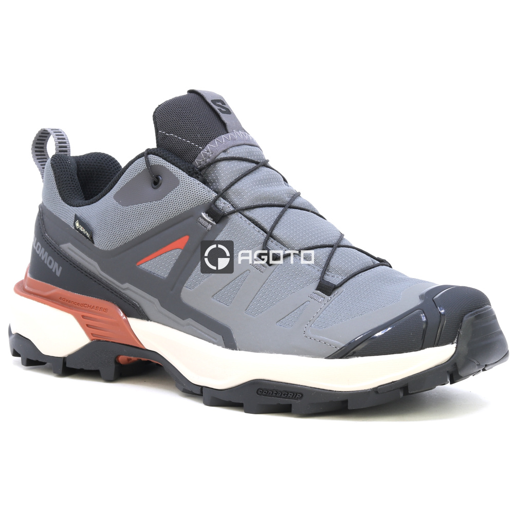detail SALOMON X ULTRA 360 GTX sivá pánska outdoorová obuv s membránou Gore-Tex®