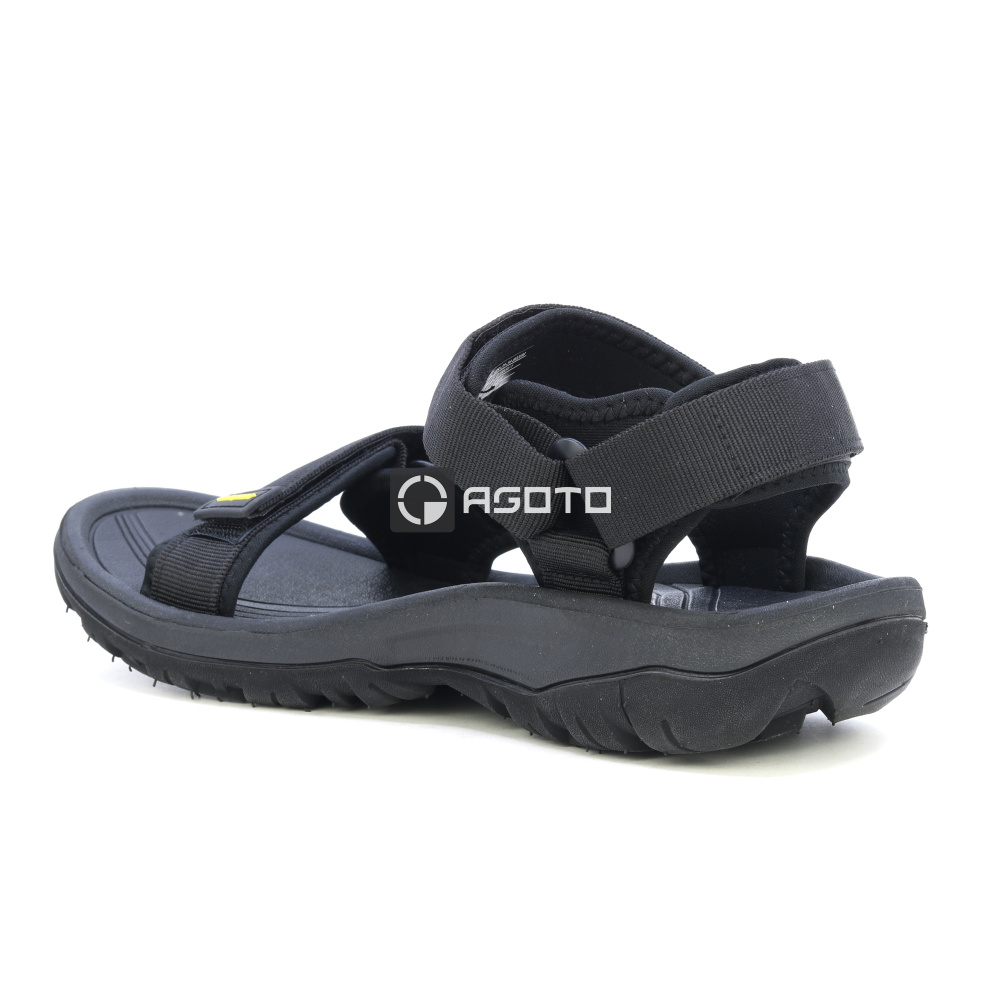 detail GRISPORT Sasso 60 čierne pánske outdoorové sandále, odolné v teréne a mimoriadne