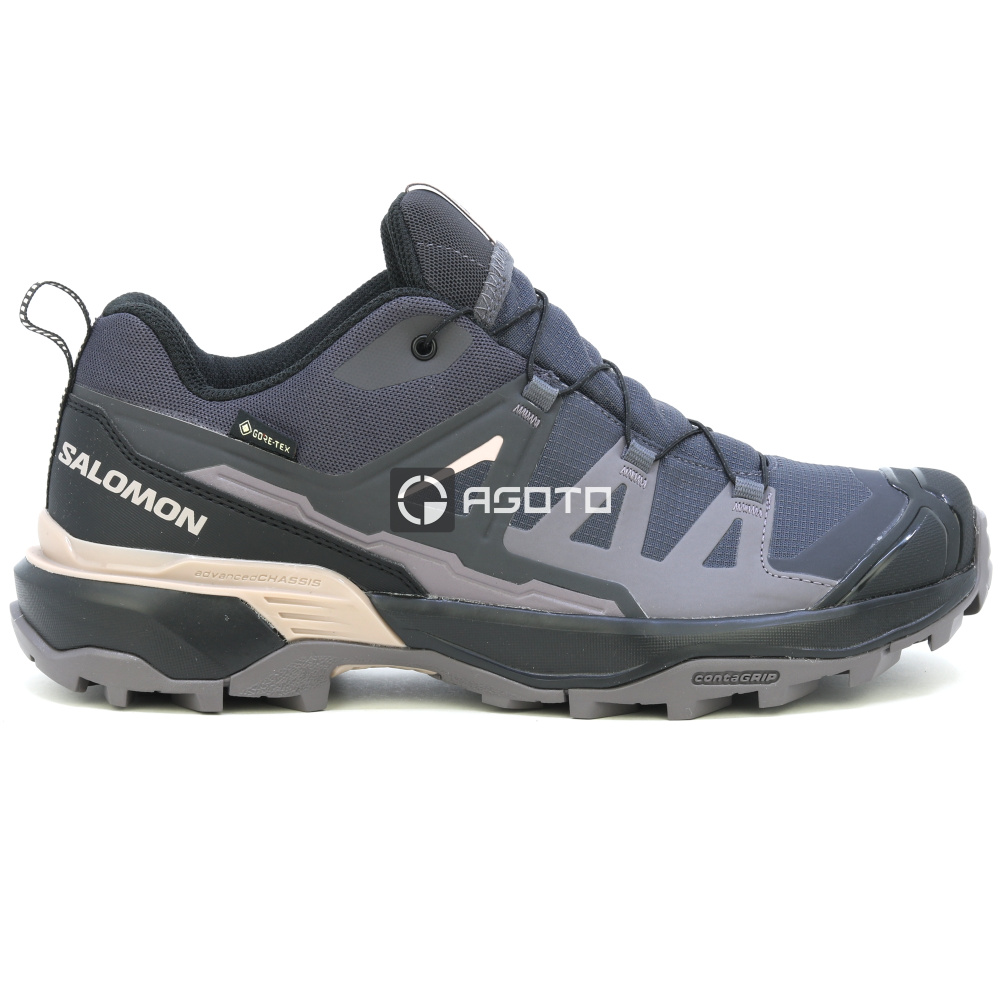detail SALOMON X ULTRA 360 GTX W 9 fialová dámska outdoorová obuv, membrána Gore-Tex®