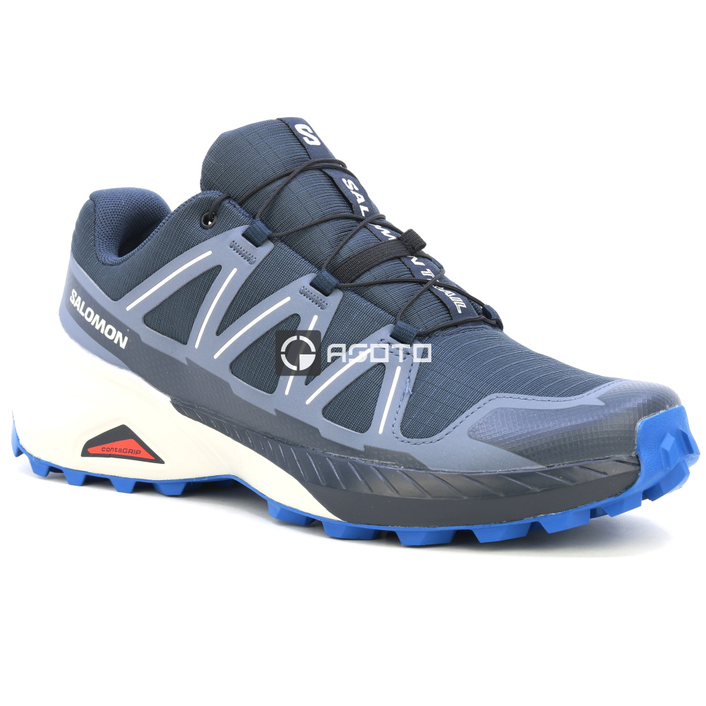detail SALOMON Speedcross Peak modrá pánska outdoorová obuv, priedušná, pohodlná