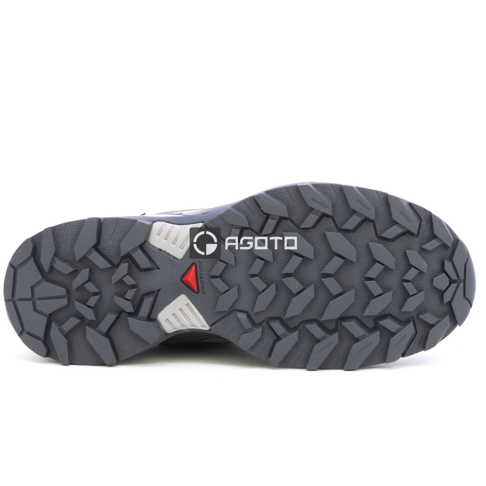 detail SALOMON X Ultra 360 GTX W sivá dámska outdoorová obuv, membrána Gore-Tex